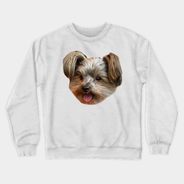 YORKIE Crewneck Sweatshirt by Anewman00.DESIGNS